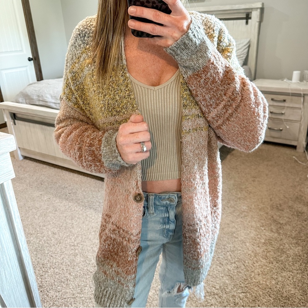 Coco + Jaimeson Long Cardigan Size Xs - image 1